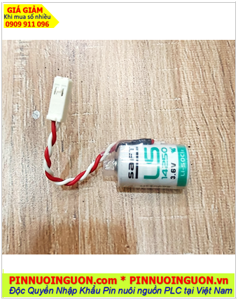 Saft LS14250 (Zắc Siemens); Pin nuôi nguồn PLC Saft LS14250 lithium 3.6v 1/2AA 1200mAh _Xuất xứ Pháp